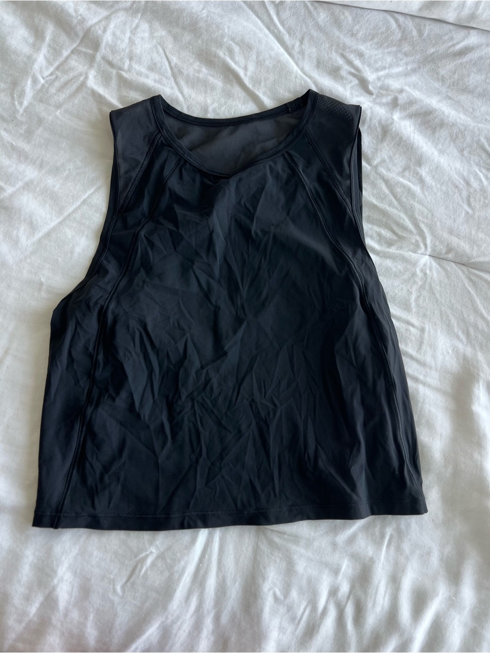 lululemon athletica Black Women's Athletic Cropped Tank Top